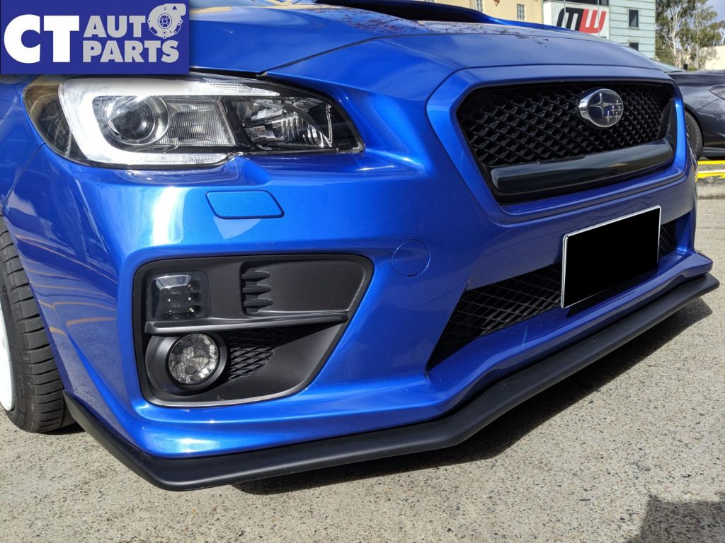 Matte Black STI Front Bumper Lip Spoiler for 14-19 Subaru WRX STI V1 -0