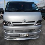 Black CCFL Angel Eyes Projector Head Lights for 04-10 Toyota Hiace -3260