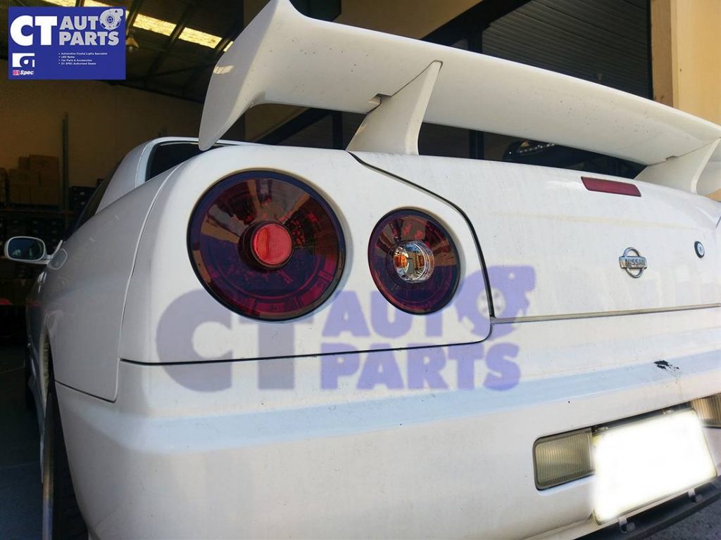 Smoke Red LED Tail Lights Nissan Skyline R34 GTS-T GT-R GT-T RB25DET RB26DETT-5502