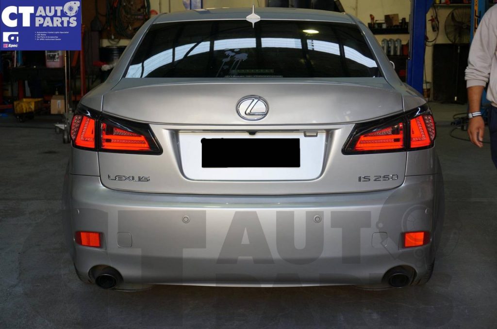 Smoked LED Light Bar Tail Lights for Lexus ISF IS250 IS350 Taillight 05-08-4554