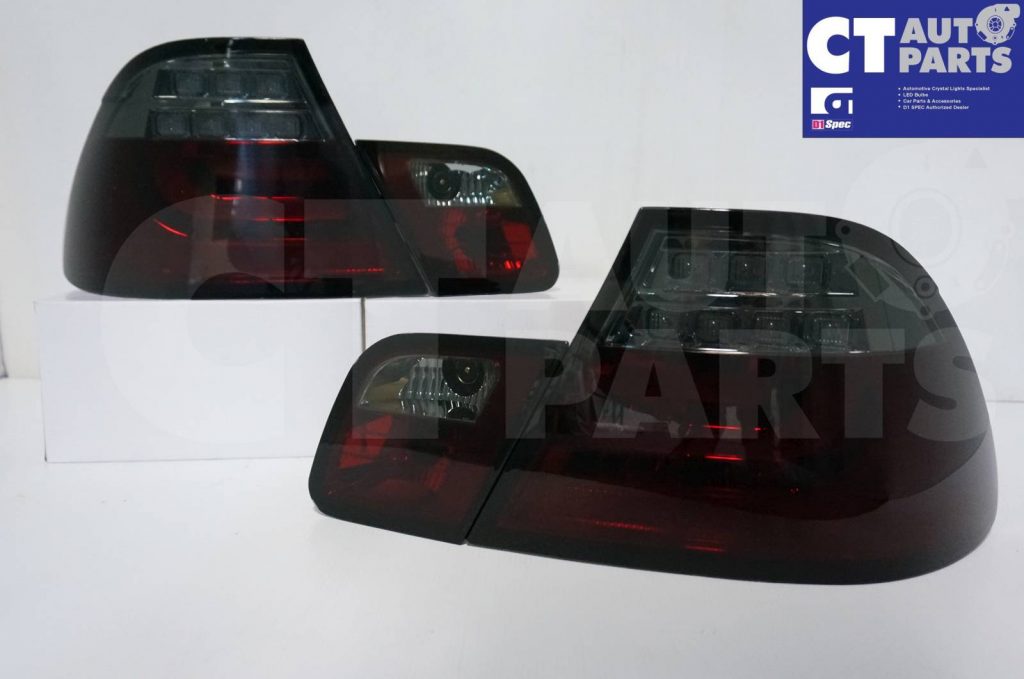 SMOKED RED LED Light Bar Tail Lights BMW E46 98-02 COUPE 2DOOR 330CI 328CI 320CI 318CI-3672