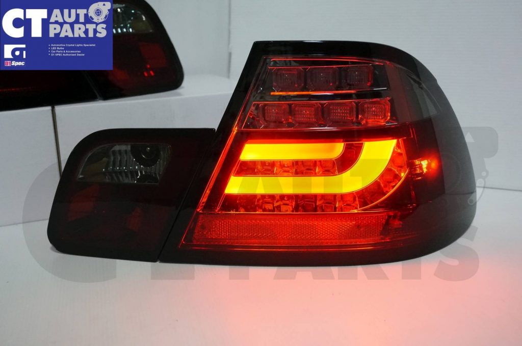 SMOKED RED LED Light Bar Tail Lights BMW E46 98-02 COUPE 2DOOR 330CI 328CI 320CI 318CI-3674