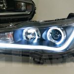 Angel Eyes DRL LED Light Bar Headlights for MITSUBISHI LANCER EVO X CJ 07-17-3814