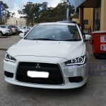 Angel Eyes DRL LED Light Bar Headlights for MITSUBISHI LANCER EVO X CJ 07-17-6341