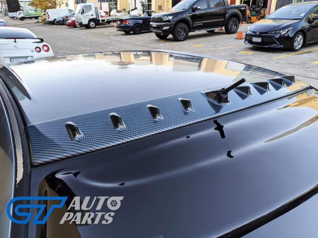 Lancer Evo 7 8 9 ABS Carbon Style VORTEX GENERATOR Roof fin spoiler-13344