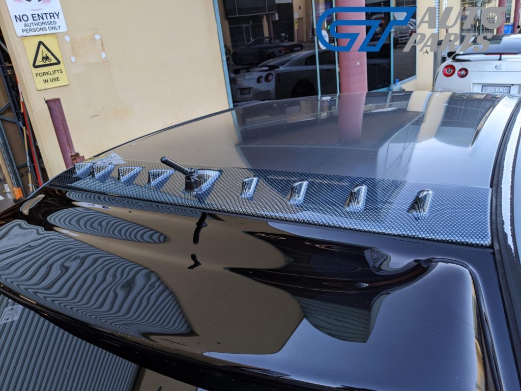Lancer Evo 7 8 9 ABS Carbon Style VORTEX GENERATOR Roof fin spoiler-13345