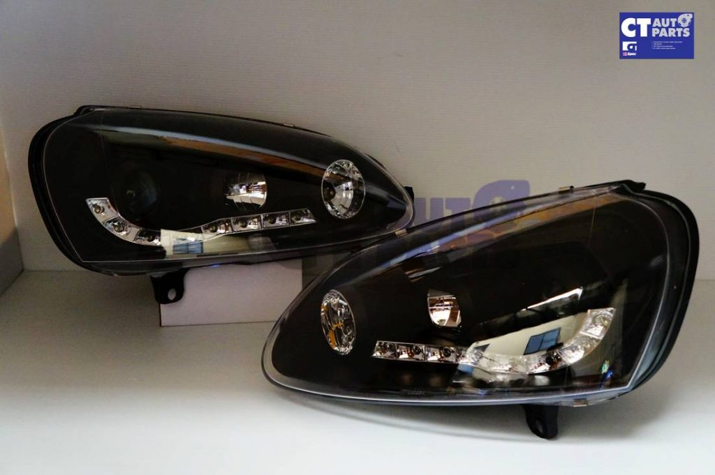 DAY-TIME DRL LED Projector Head Lights for VW Golf JETTA V 03-08 Headlight GTI-4318