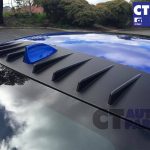 VORTEX GENERATOR Shark Fin Roof Spoiler MY15-2019 SUBARU WRX STI ABS MATTE BLACK-0