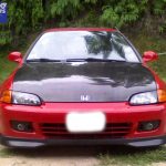 Type R Style Front Lip ( ABS Plastic ) for 92-95 Honda Civic EG 3D Hatch -4750