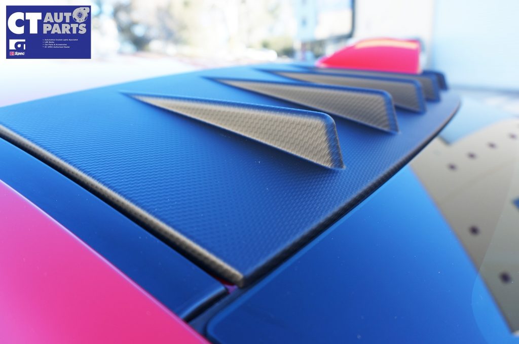 VORTEX GENERATOR Shark Fin Roof Spoiler MY15-2019 SUBARU WRX STI ABS MATTE BLACK-8427