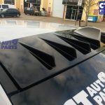 VORTEX GENERATOR Shark Fin Roof Spoiler for 14-17 SUBARU WRX STI Glossy Black -5118