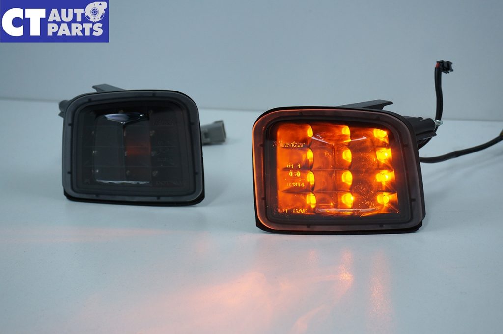 Front JDM Black LED Signal Indicator Lights for 14-17 Subaru WRX STI LEVORG-7998