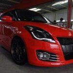 Black LED DRL Angel Eye Projector Headlights for 11-16 Suzuki Swift FZ GA GLX GL CLASSIC SPORTS JY-5334