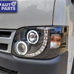 Black CCFL Angel-Eyes DRL LED Projector Head Lights Headlight for 11-14 TOYOTA HIACE-10952