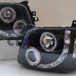 Black CCFL Angel-Eyes DRL LED Projector Head Lights Headlight for 11-14 TOYOTA HIACE-5340