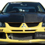 VARIS Style Carbon Fiber Font Lip for MITSUBISHI LANCER EVO 8 EVOLUTION VIII MR 4G63-0