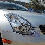 Clear LED DRL Angel Eyes Projector Head Lights NISSAN INFINITI G35 V35 350GT Coupe 2D-5523