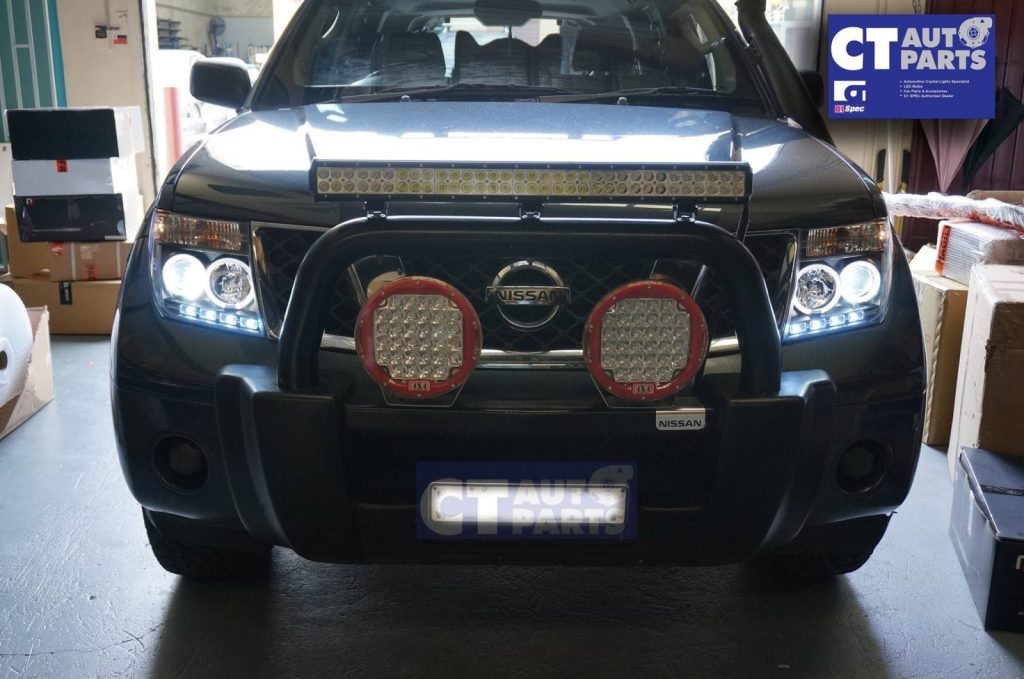 ANGEL-EYES Black HeadLight for PathFinder R51 Nissan Navara D40 CLR-6431