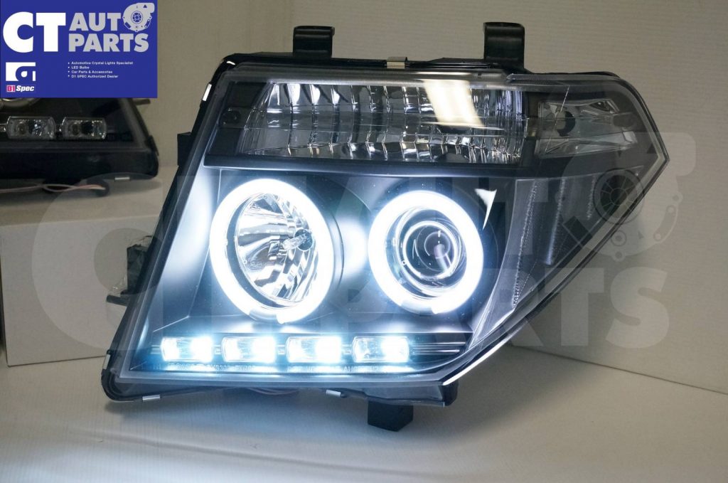 ANGEL-EYES Black HeadLight for PathFinder R51 Nissan Navara D40 CLR-5589