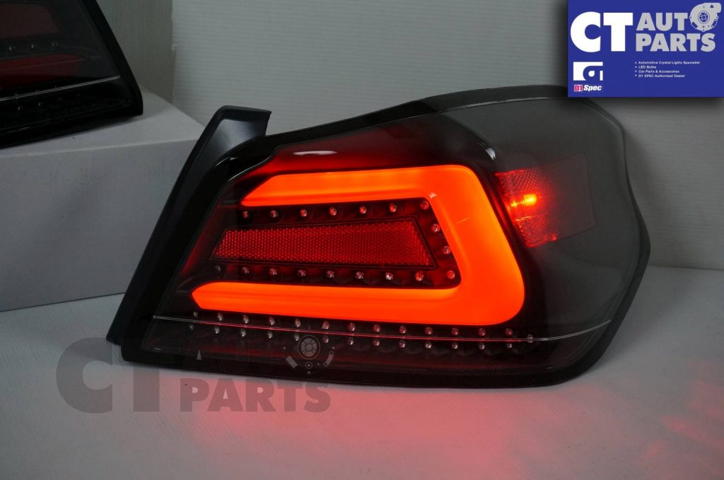 Full LED Black Red Bar Tail lights for 2015-2019 Subaru WRX/ WRX STI -5602