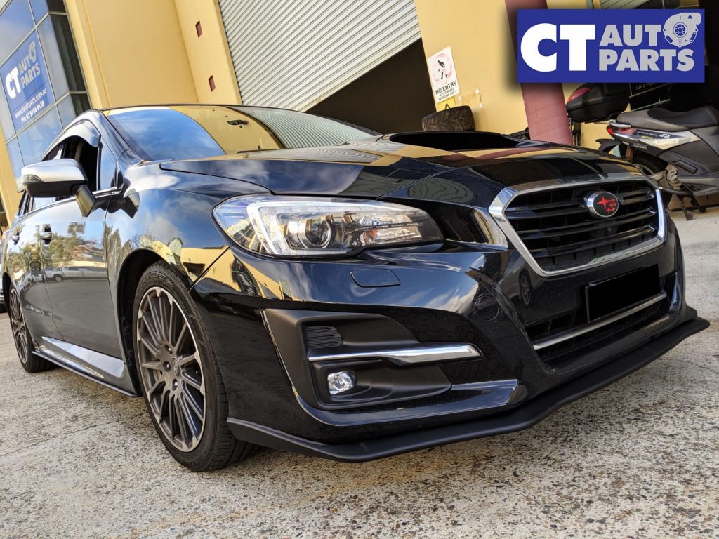 STI Style Front Bumper Lip Spoiler for 14-17 Subaru LEVORG STI Matte Black -10576