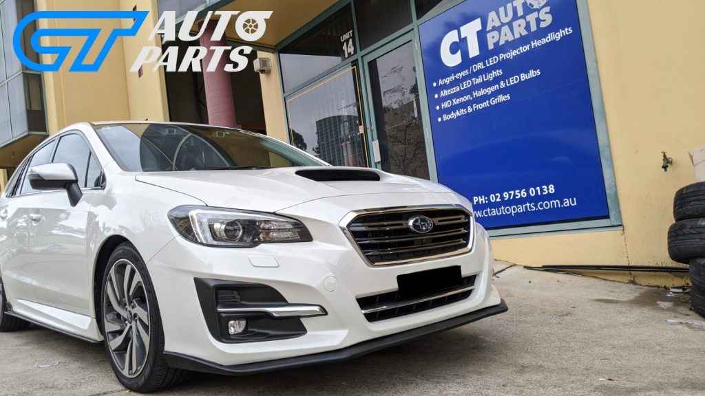 STI Style Front Bumper Lip Spoiler for 14-17 Subaru LEVORG STI Matte Black -14108