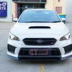 CT AUTO MP FRONT Bumper Lip for 14-18 SUBARU WRX STI V1 Matte Black-6620