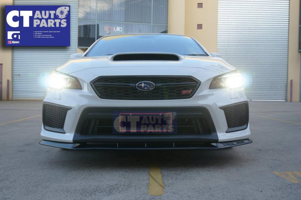 CT AUTO MP FRONT Bumper Lip for 14-18 SUBARU WRX STI V1 Matte Black-6619