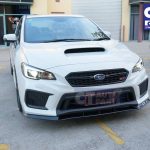 CT AUTO MP FRONT Bumper Lip for 14-18 SUBARU WRX STI V1 Matte Black-6623