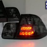 LED Light Bar Tail Lights BMW E46 98-01 4D Sedan 318i 320i 323i 330i SMOKED-6103