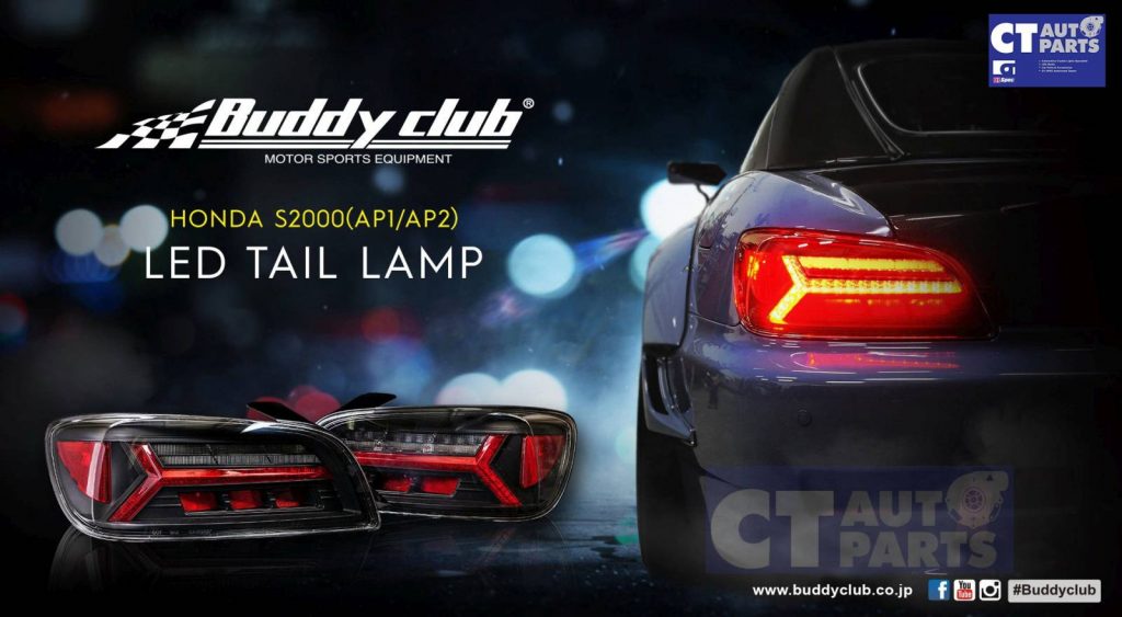 BuddyClub BLACK LED Taillight Tail Light for 99-03 HONDA S2000 AP1 -6545