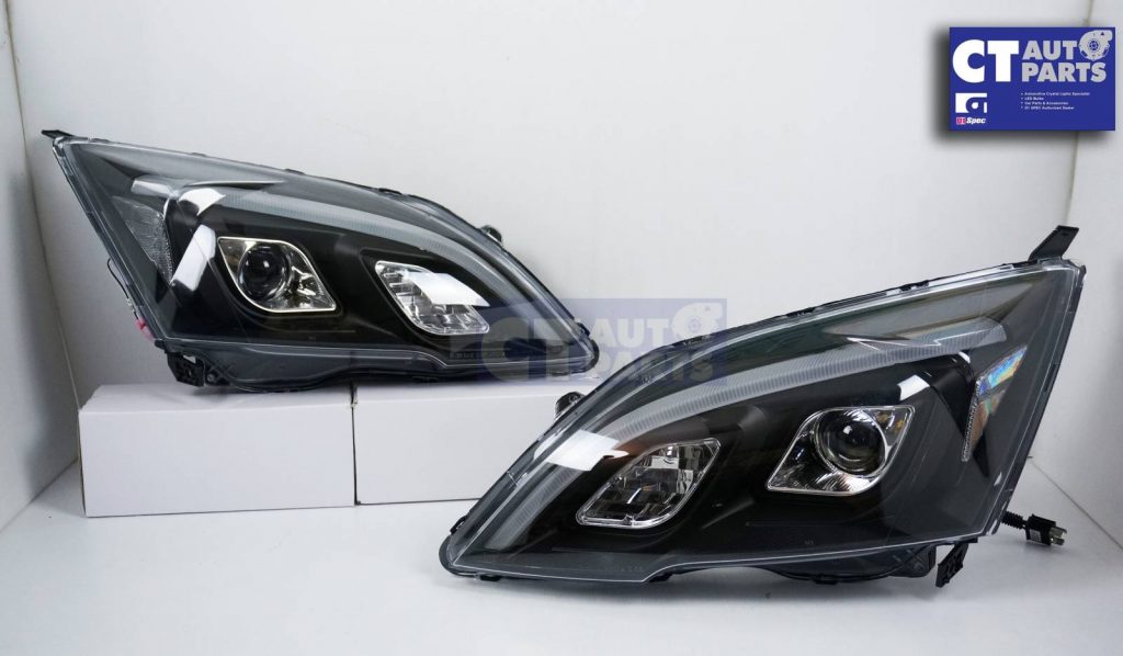 LED DRL Looks Projector Headlights for Honda CR-V CRV 07-12-0