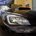 LED 3D Stripe DRL Projector Head Lights for 05-07 Subaru Impreza WRX GD HALOGEN TYPE -9160