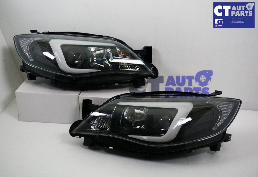 LED 3D DRL Projector Head Lights for 08-13 Subaru Impreza WRX 08-13 Dynamic Indicator -6875