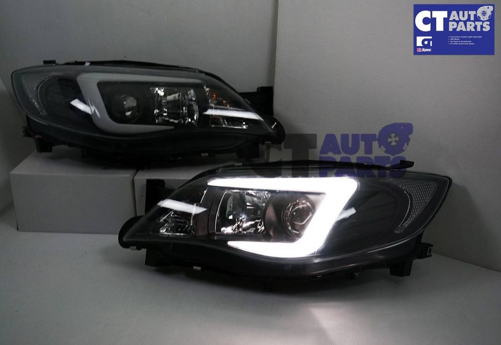 LED 3D DRL Projector Head Lights for 08-13 Subaru Impreza WRX 08-13 Dynamic Indicator -6877