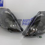 DRL LED Black Projector Headlights 03-05 Nissan 350Z Z33 Fairlady HID TYPE-6915