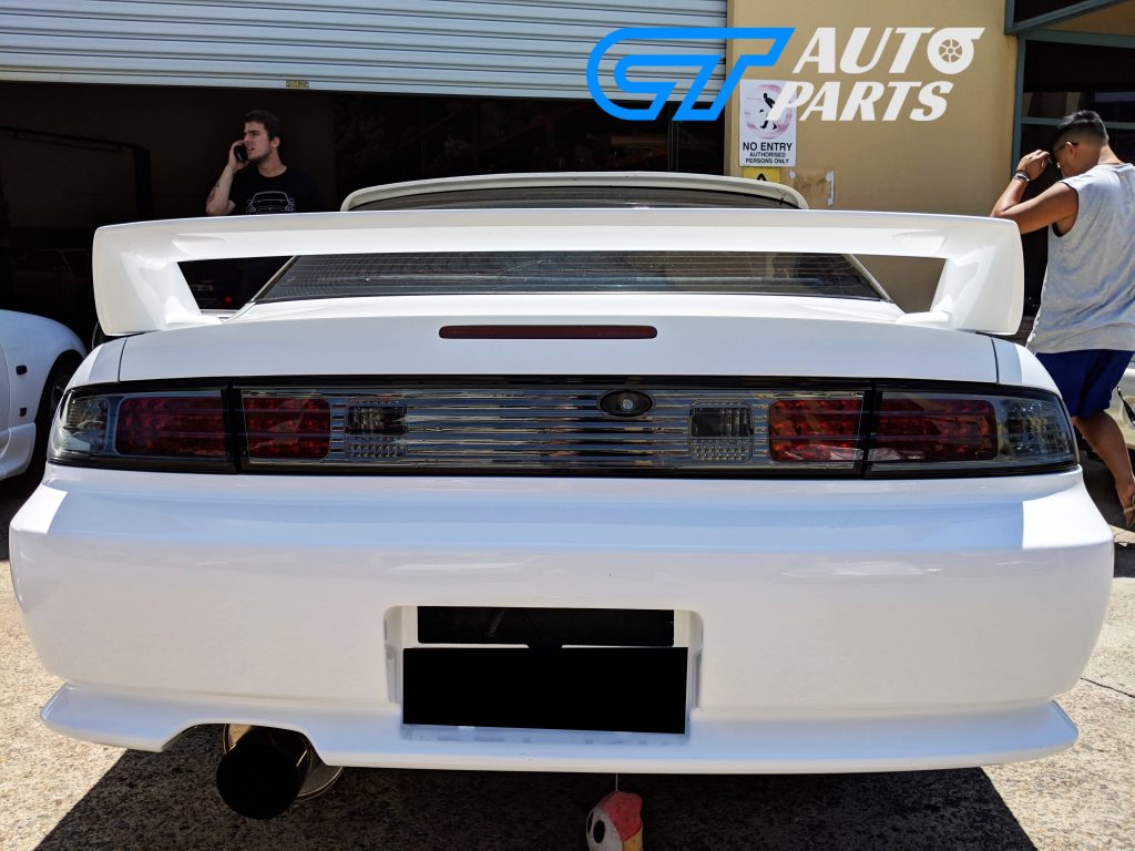 Smoked LED Tail lights & Smoked Garnish for 93-98 NISSAN SILVIA S14 200SX DMAX-12721