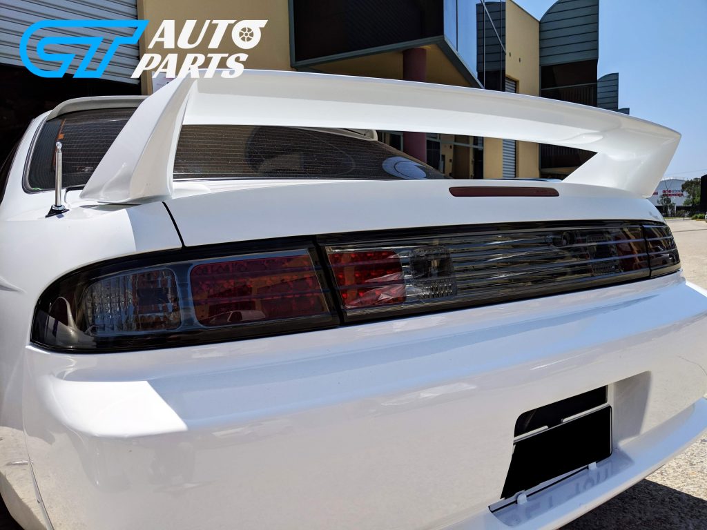 Smoked LED Tail lights & Smoked Garnish for 93-98 NISSAN SILVIA S14 200SX DMAX-12717