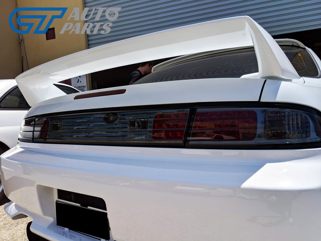 Smoked LED Tail lights & Smoked Garnish for 93-98 NISSAN SILVIA S14 200SX DMAX-12718