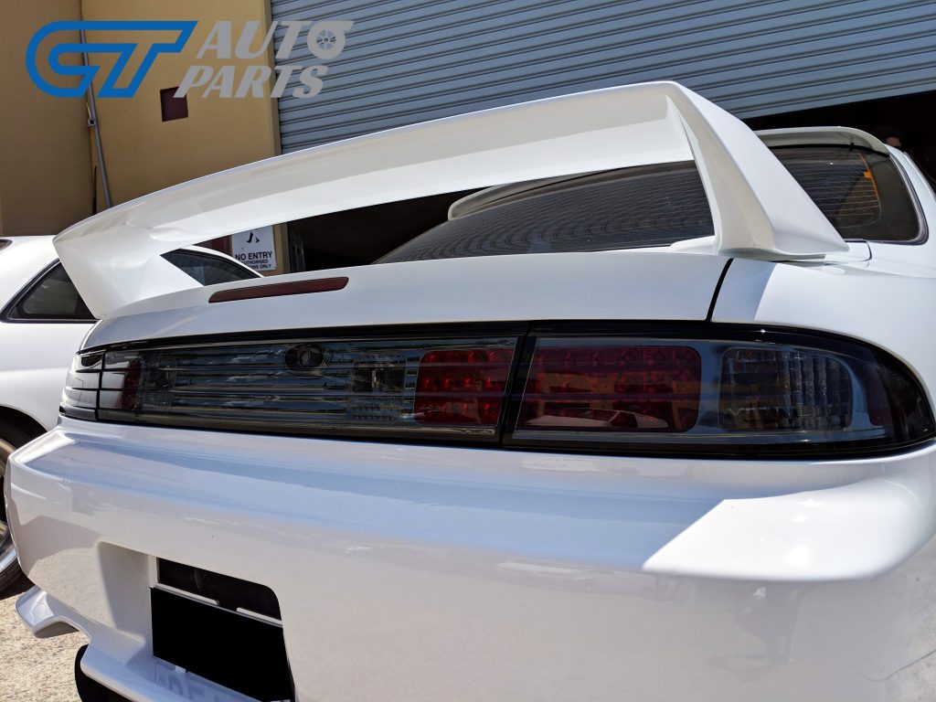 Smoked LED Tail lights & Smoked Garnish for 93-98 NISSAN SILVIA S14 200SX DMAX-12719