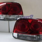 Crystal Clear Red Tail Lights for 92-97 Honda CRX Del Sol Vti Vtir B18C-7027