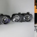 BLACK LED Halo Projector Headlight for 98-00 HONDA Integra DC2 VTIR TYPE R -7193