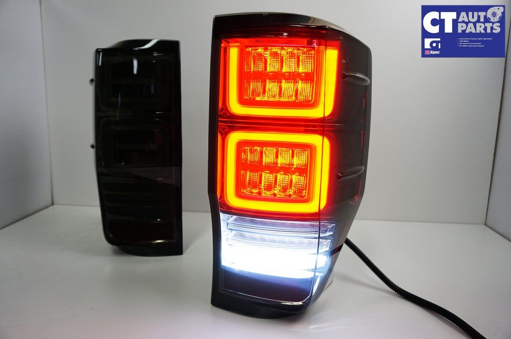 Smoked 3D LED Tail Lights Dynamic Blinker for 11-18 Ford Ranger MK1 MK2 WildTrak-8183