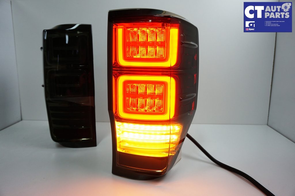 Smoked 3D LED Tail Lights Dynamic Blinker for 11-18 Ford Ranger MK1 MK2 WildTrak-8184
