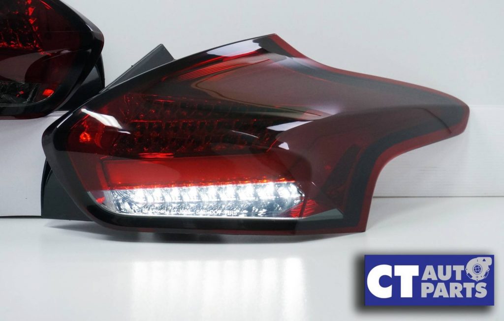 SMOKED RED Full LED 3D Light Bar Tail lights for Ford FOCUS LZ 2015-2017 -7170