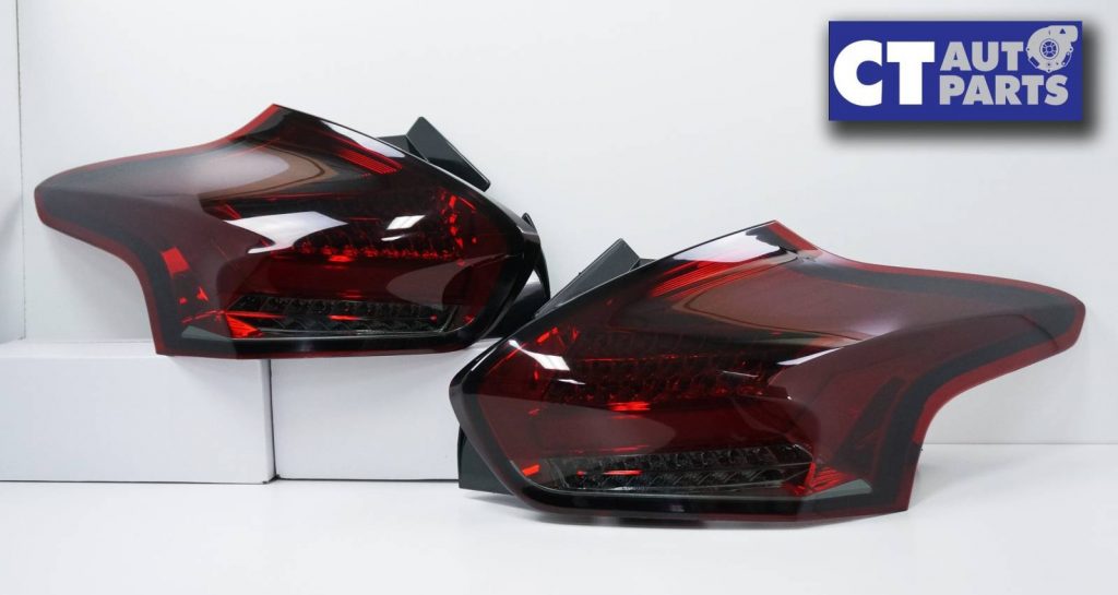 SMOKED RED Full LED 3D Light Bar Tail lights for Ford FOCUS LZ 2015-2017 -7166