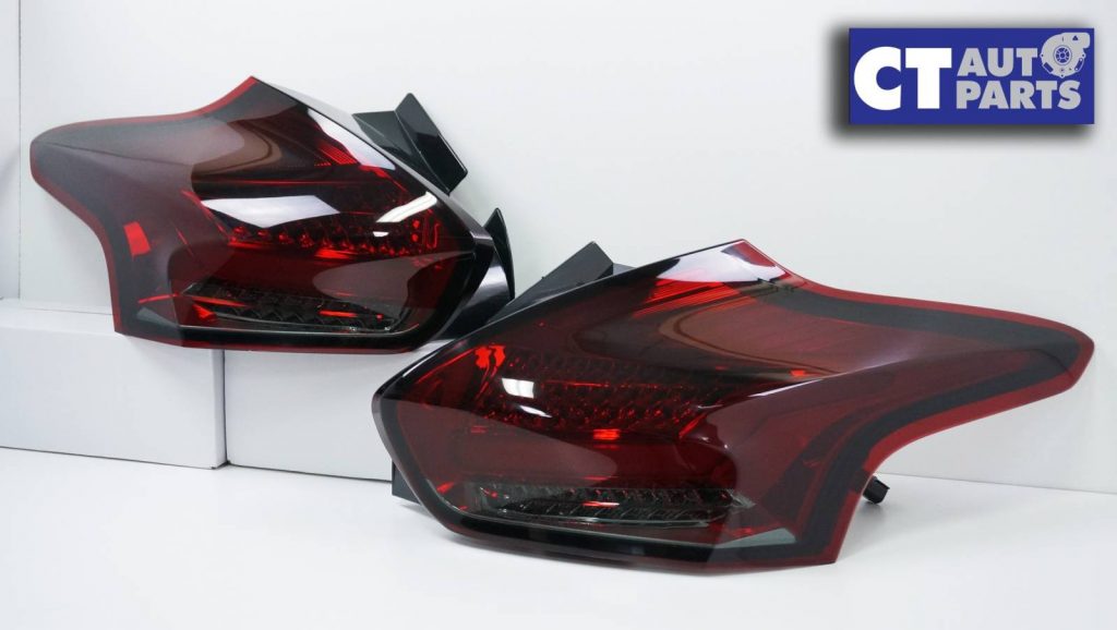 SMOKED RED Full LED 3D Light Bar Tail lights for Ford FOCUS LZ 2015-2017 -7168