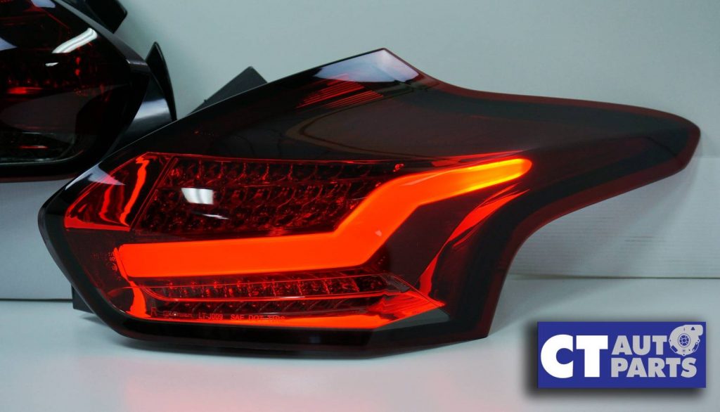 SMOKED RED Full LED 3D Light Bar Tail lights for Ford FOCUS LZ 2015-2017 -7167