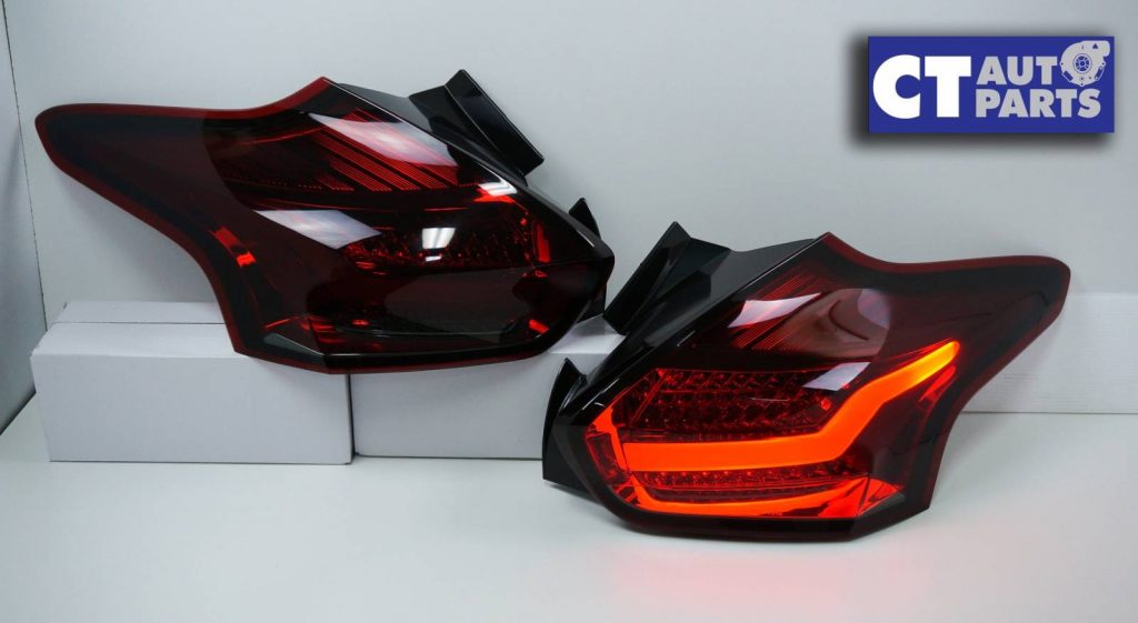 SMOKED RED Full LED 3D Light Bar Tail lights for Ford FOCUS LZ 2015-2017 -7169