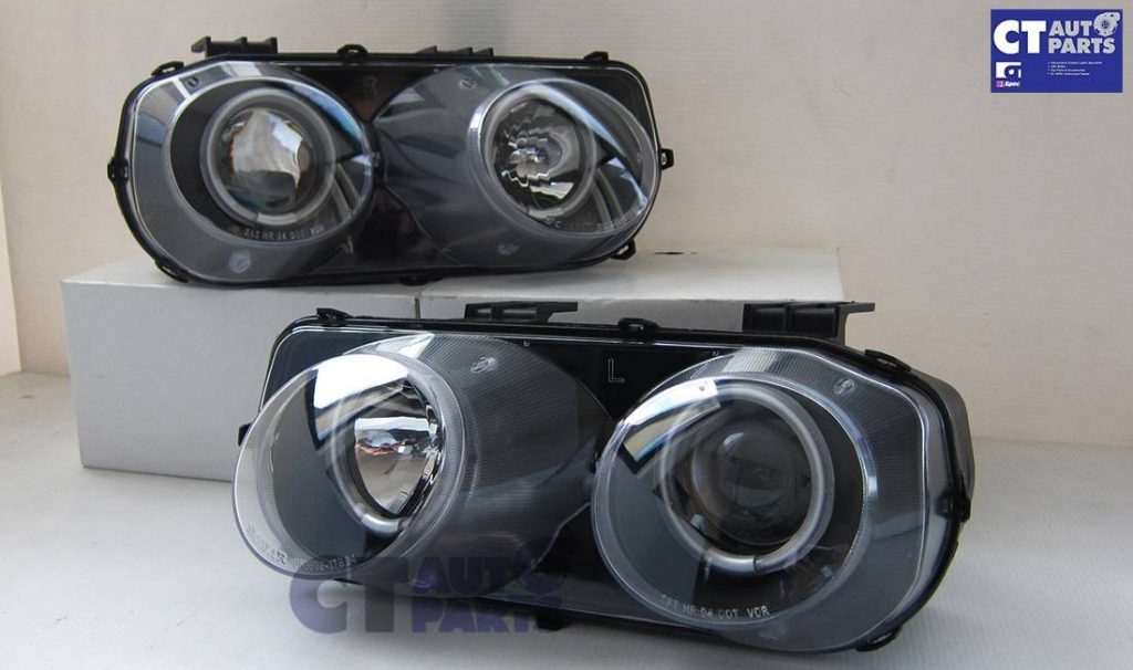 BLACK LED Halo Projector Headlight for 98-00 HONDA Integra DC2 VTIR TYPE R -7198